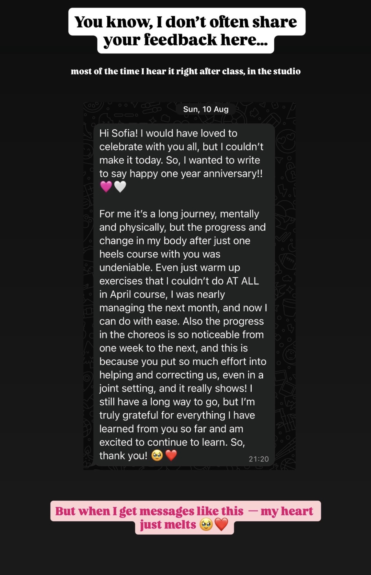 Testimonial screenshot 4