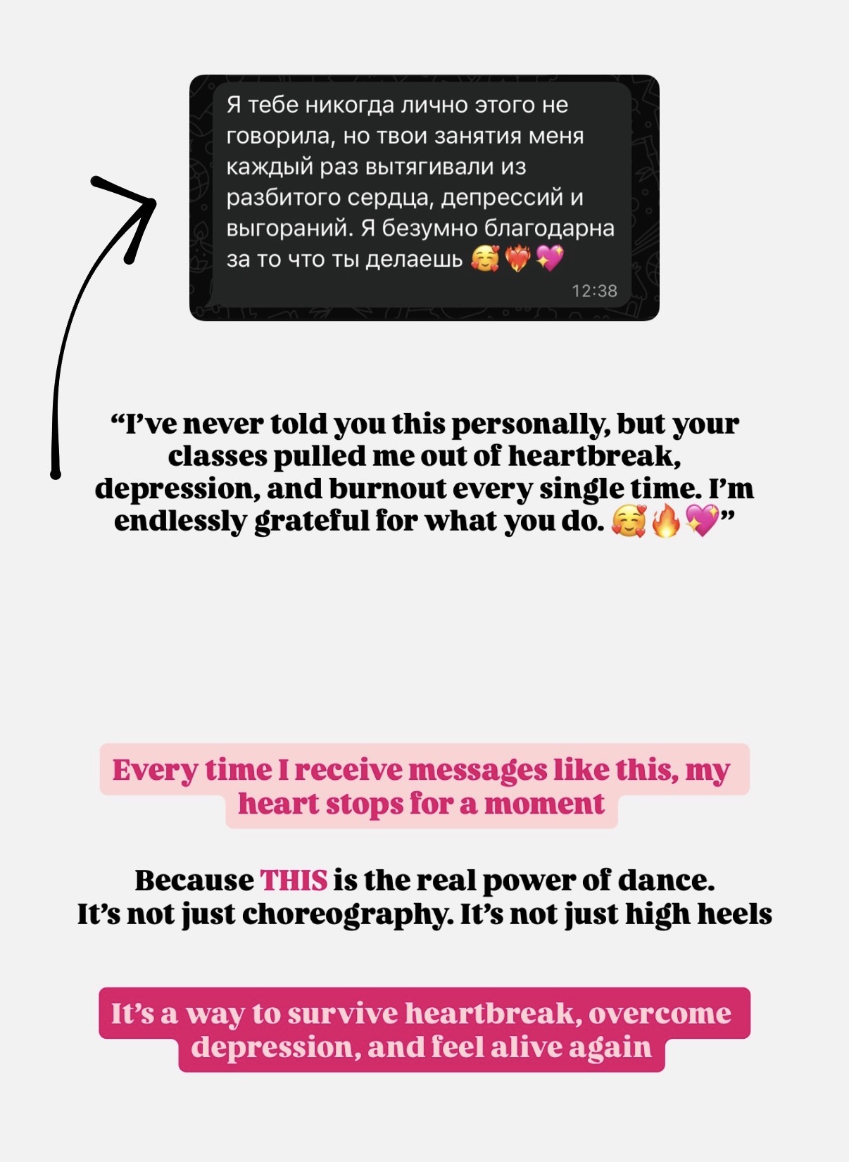 Testimonial screenshot 1